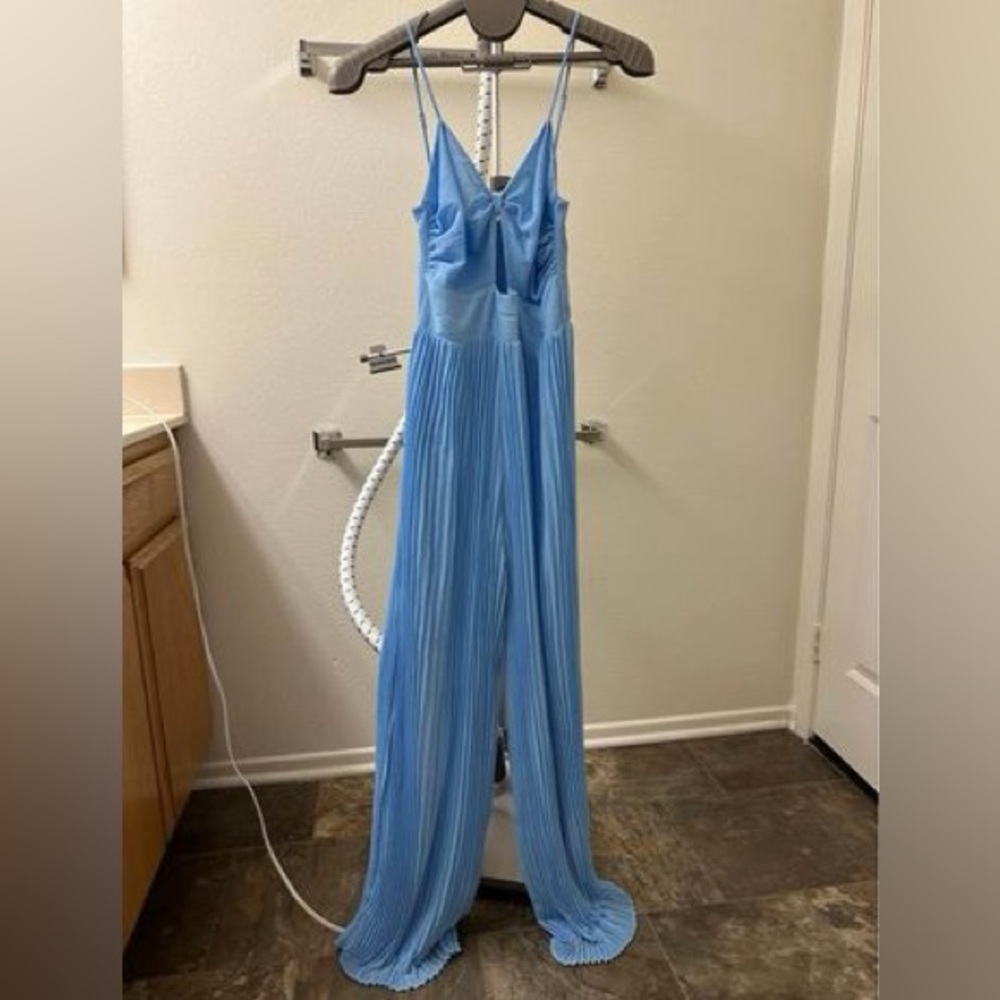 NWT Petal & Pulp Alice Wide Leg Jumpsuit Size S Blue